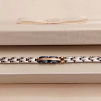 Bracciale uomo in acciaio  anallergico dorato/blu