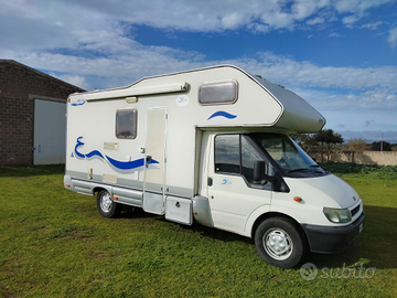 Blue Camp Sky 50 Ford Transit