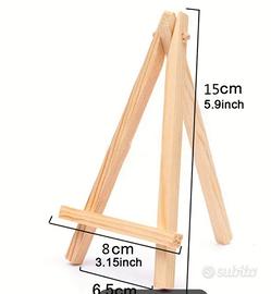 5 cavalletti legno esposizione 
