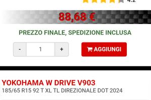 Yokohama v903 185/65 r15 92T