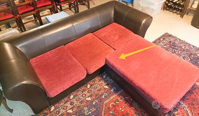 divano con chaise lounge 