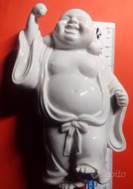 N.2 STATUE BUDDHA BIANCHE IN CERAMICA