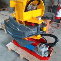 Pinza con motosega ad uso fisso per mini escavator
