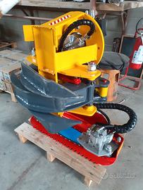 Pinza con motosega ad uso fisso per mini escavator