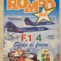 Raro manifesto sfida tra Ferrari e F104 dell'AM