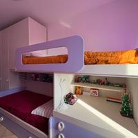 Cameretta completa bambini ragazze letto armadio