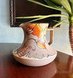 Brocca vintage in ceramica decorata Daniele Toschi