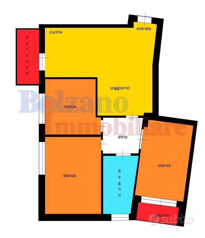 Appartamento di 88 m² con 4 locali a Bolzano
