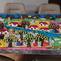 arpilleras ricamato a mano 80x160cm