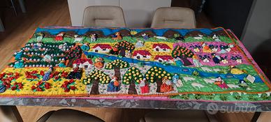 arpilleras ricamato a mano 80x160cm