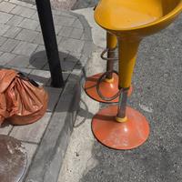 Tre sgabelli vintage