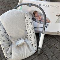 Hauck Alpha+ Sdraietta Grigio neonato con Dondolo