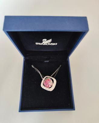 Doppia collana Swarovski con catenina allungabile.