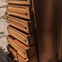 Cassettera legno rustico 7 cassetti