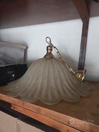 lampadario in vetro
