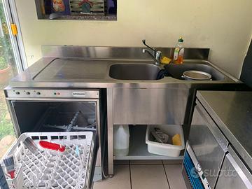 Lavaoggetti professionale + lavello