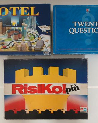 GIOCHI DA TAVOLO: HOTEL, RISIKO +, TWENTY QUESTION