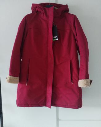 CMP NUOVO parka rosso donna  imbottito taglia M