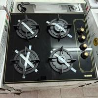 Piano cottura vetro nero rustico 60cm nuovo garant