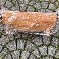 Mezza Botte di legno porta fiori
