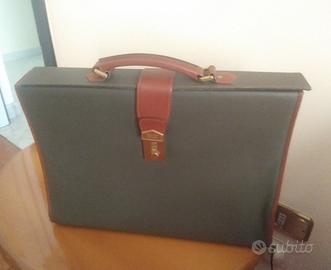 Borsa cartella vintage 24 ore