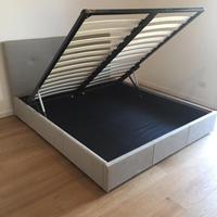 Letto matrimoniale contenitore + materasso