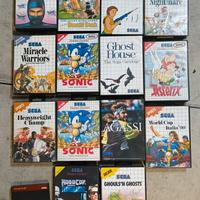 Raro Lotto Sega Master System - 14 Giochi COMPLETI