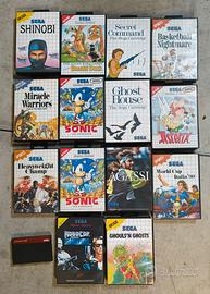 Raro Lotto Sega Master System - 14 Giochi COMPLETI