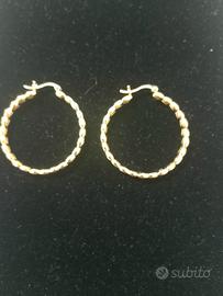 Orecchini donna cerchietti argento 925