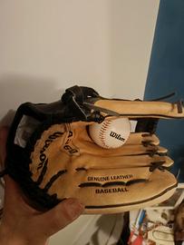 guantone baseball più pallina Wilson 
