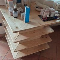 espositore in legno 