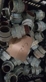 Raccordo M/F in ghisa mall. zinc. 1 pollice e  1/4