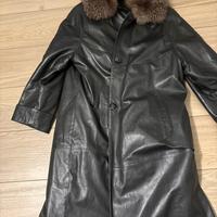 Cappotto in pelle e pelliccia