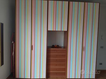 Camera da letto matrimoniale completa in ciliegio