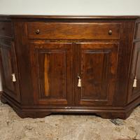 Madia o credenza in noce stile arte povera