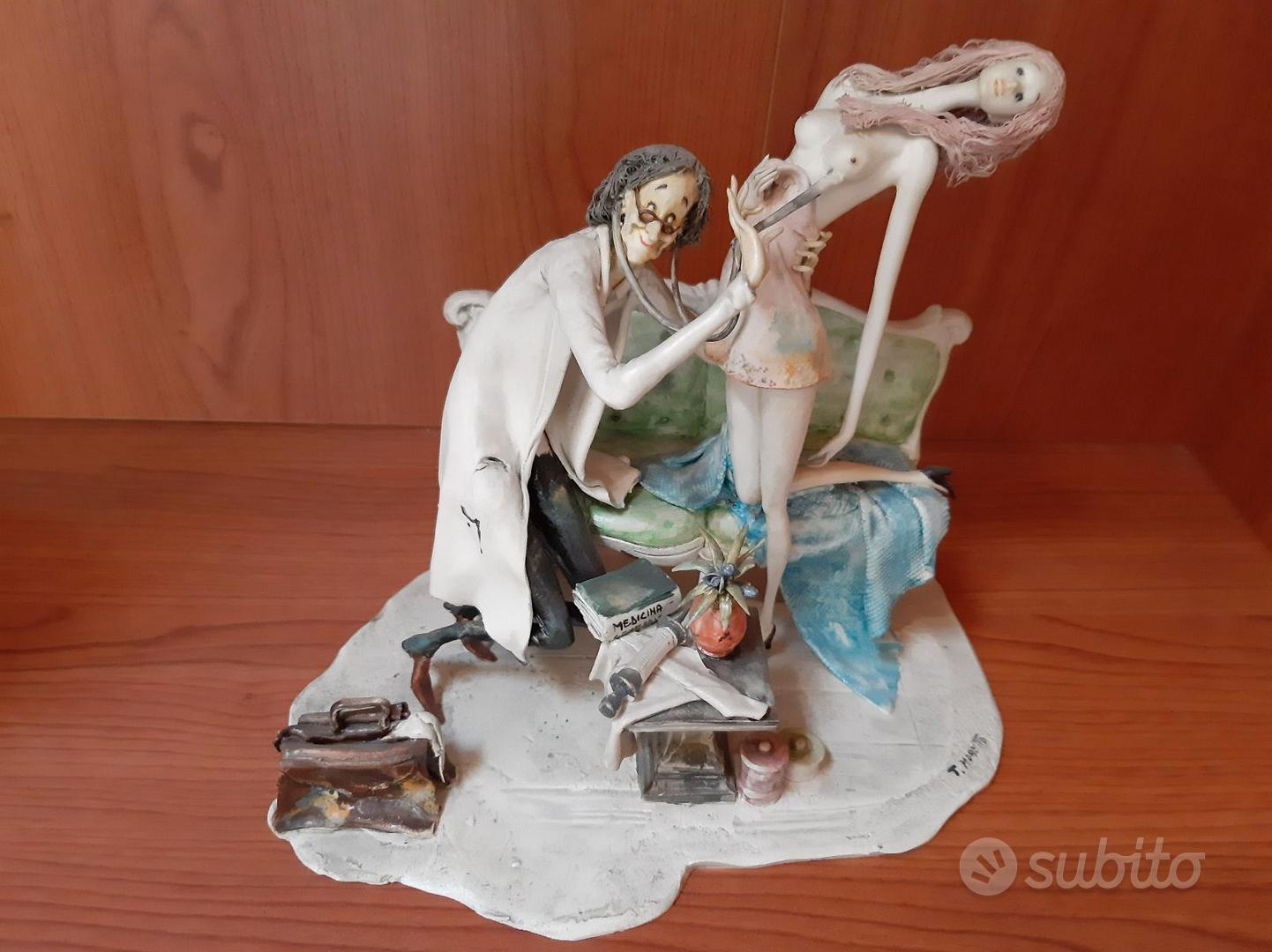 Statuina ceramica Lo Scricciolo Toni Moretto - Collezionismo In