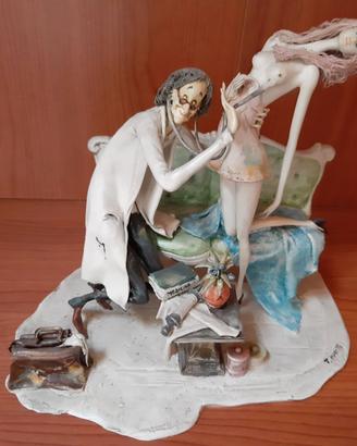 Statuina ceramica Lo Scricciolo Toni Moretto
