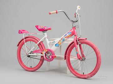 Bicicletta bambina 20 pollici rosa e bianca