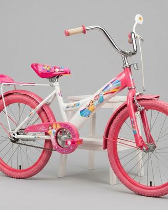 Bicicletta bambina 20 pollici rosa e bianca