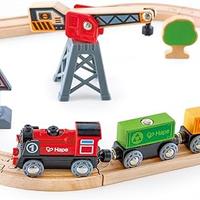 Hape Pista con trenino a batteria e gru