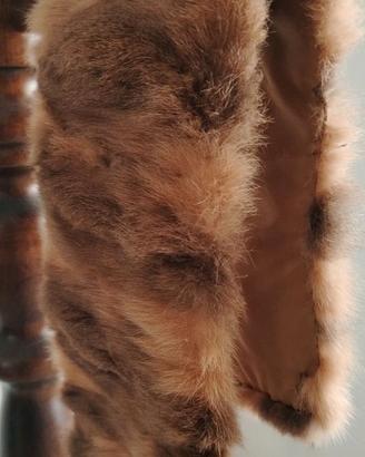 Collo vintage in pelliccia staccabile per cappotto