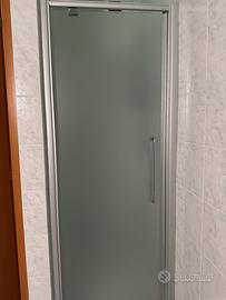 Porta doccia in vetro satinato usata