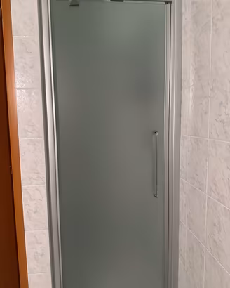 Porta doccia in vetro satinato usata