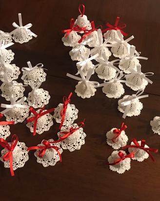 Idea regalo campanelle all'uncinetto +sonaglio