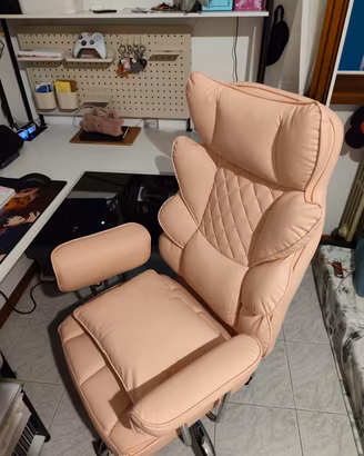 sedia gaming rosa chiaro