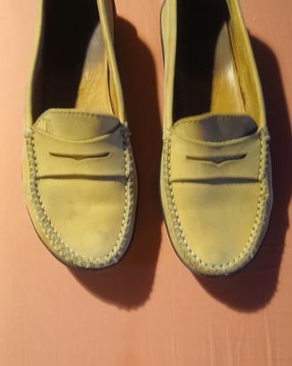 scarpe mocassino donna Tod's in camoscio