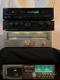 Lotto elettroniche audio Sony, Fisher, Seleco