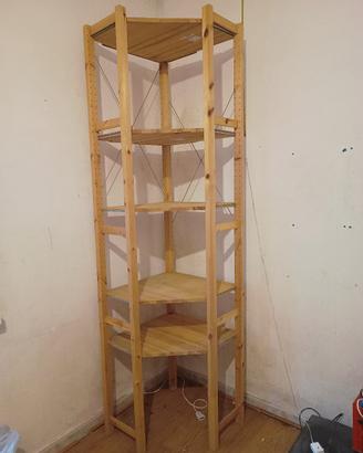 Scaffale angolare legno IKEA ivar