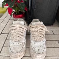 scarpe nike aif force con corde uomo