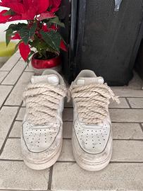 scarpe nike aif force con corde uomo